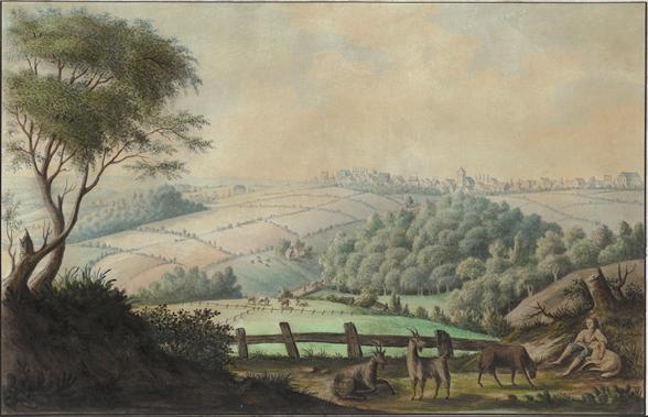 stadtansicht velbert um 1800
